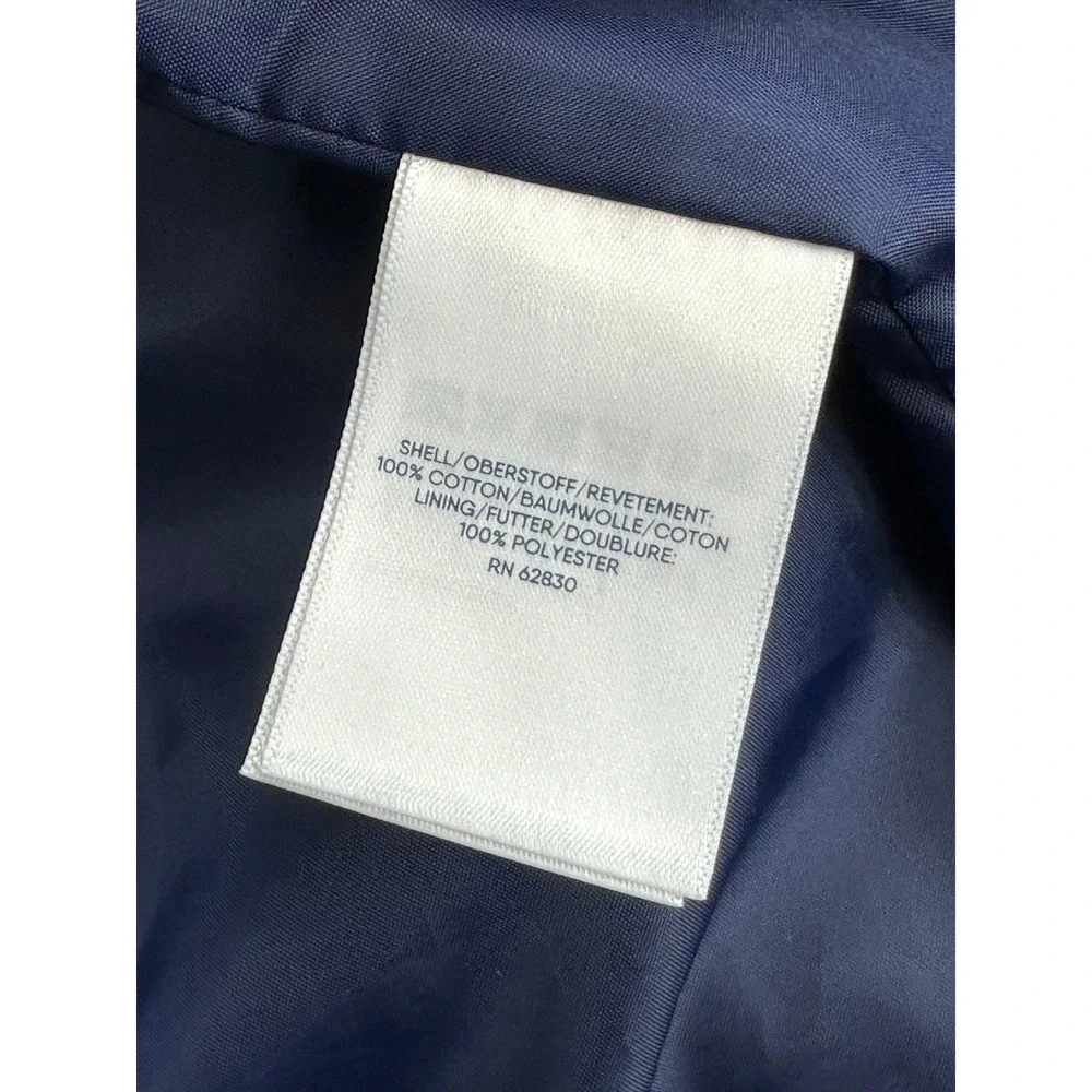 Lands End Women's Blue Tweed 3 Button Cotton Jacket sz 2X (15618) - Picture 7 of 8